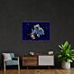 Astronaut mit Kaffeebecher LED-Neonschild Wohnzimmer Büro