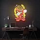 Pommes Frites Cartoonfigur LED-Neonschild für Restaurant Imbiss