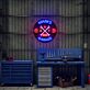 Personalisiertes Garage LED-Neonschild mit Name, Werkzeug-Motiv & Jahreszahl