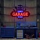 Personalisiertes Garage LED-Neonschild mit UV-Druck, Name, Werkzeug-Motiv & Jahreszahl