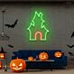 Spukhaus LED-Neonschild für Halloween Wohnzimmer