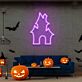 Spukhaus LED-Neonschild für Halloween Wohnzimmer
