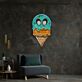 Eiswaffel mit Alien-Motiv LED-Neonschild für Wohnzimmer oder Café