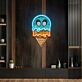 Eiswaffel mit Alien-Motiv LED-Neonschild für Wohnzimmer oder Café