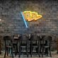 Pizzastück Fahne LED-Neonschild für Restaurant oder Küche