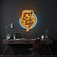 Pizzastück mit Blitzsymbol LED-Neonschild für Restaurant Bar