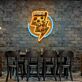 Pizzastück mit Blitzsymbol LED-Neonschild für Restaurant Bar