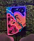 Kuss im Pop Art Stil LED-Neonschild für Wohnzimmer oder Bar