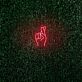 Hand mit gekreuzten Fingern LED-Neonschild Wohnzimmer Bar