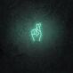 Hand mit gekreuzten Fingern LED-Neonschild Wohnzimmer Bar