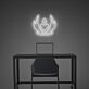 Herz im Flammenemblem als LED-Neonschild
