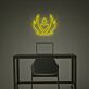 Herz im Flammenemblem als LED-Neonschild
