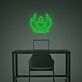 Herz im Flammenemblem als LED-Neonschild
