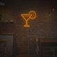 Cocktail With Lemon LED Neon Sign