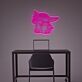 Niedliches Alien LED Neonschild im Cartoon Stil als Verspielte Wanddekoration für Gaming Zimmer Kinderzimmer oder Moderne Wohnräume