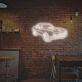 Blaues Retro Auto LED Neonschild im Klassischen Muscle Car Design als Stylische Wanddekoration für Garage Wohnzimmer Gaming Zimmer Büro oder Männerzimmer