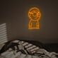 Lila Cartoon Figur LED Neonschild mit Augenklappe als Moderne Wanddekoration für Schlafzimmer Gaming Zimmer Jugendzimmer oder Stylische Wohnräume