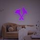 Abstraktes Symbol LED Neonschild mit Gekreuzten Magischen Stäben im Mystischen Linien Stil als Moderne Wanddekoration für Wohnzimmer Kreativraum Gaming Zimmer oder Man Cave