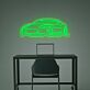 Minimalistisches Auto LED Neonschild im Weißen Outline Design als Moderne Wanddekoration für Büro Home Office Garage oder Auto Liebhaber Raum