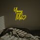 You And Me With Lovely Heart LED Neon Sign
