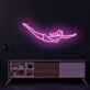 schwimmende Frau LED-Neonschild Wohnzimmer Fitnessstudio