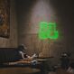 Katze und Hund LED Neonschild minimalistisches Neon Wandlicht für Wohnzimmer Schlafzimmer oder Café