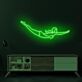Schwimmerin als LED-Neonschild