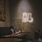 Katze und Hund LED Neonschild minimalistisches Neon Wandlicht für Wohnzimmer Schlafzimmer oder Café