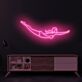 Schwimmerin als LED-Neonschild