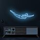 schwimmende Frau LED-Neonschild Wohnzimmer Fitnessstudio