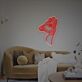 Minimalistisches Tierporträt LED Neonschild moderne abstrakte Neon Wanddekoration für Wohnzimmer oder Schlafzimmer