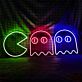 Pac-Man und Geister LED-Neonschild für Gamingzimmer und Bar