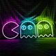 Pac-Man und Geister LED-Neonschild für Gamingzimmer und Bar