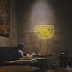 Goldfisch im Glas als LED-Neonschild