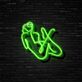 Silhouette einer liegenden Frau LED-Neonschild für Bar Club