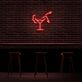 Cocktailglas mit Tänzerin LED-Neonschild für Bar Club