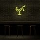 Cocktailglas mit Tänzerin LED-Neonschild für Bar Club