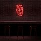 anatomisches Herz LED-Neonschild Bar Wohnzimmer