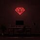Diamant Symbol LED-Neonschild für Home Office und Wohnzimmer