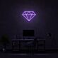 Diamant Symbol LED-Neonschild für Home Office und Wohnzimmer