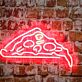 Pizzastück LED-Neonschild für Restaurant Bar