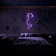 Katzen Silhouette LED-Neonschild Schlafzimmer