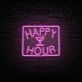 HAPPY HOUR LED-Neonschild für Bar und Club