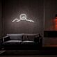 Berglandschaft mit Sonne LED-Neonschild für Wohnzimmer Lounge