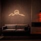 Berglandschaft mit Sonne LED-Neonschild für Wohnzimmer Lounge