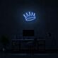 Krone LED-Neonschild für Home Office und Wohnzimmer