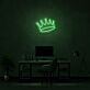 Krone LED-Neonschild für Home Office und Wohnzimmer