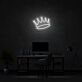 Krone LED-Neonschild für Home Office und Wohnzimmer