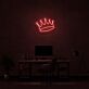 Krone LED-Neonschild für Home Office und Wohnzimmer