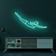 springende Schwimmerin LED-Neonschild Wohnzimmer Sportstudio